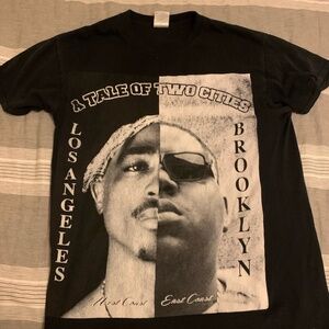 Notorious BIG and Tupac Graphic Shirt ‘A Tale of Two Cities'